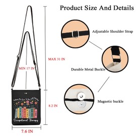 FUNYSO OT Gift Speech Therapy Gift Physical Therapist Gift OT Occupational Therapy Crossbody Bag (Helping You cb uk)