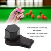 Billiard Chalk Holder Aluminum Alloy Magnetic Hexagonal Portable Pool Cue