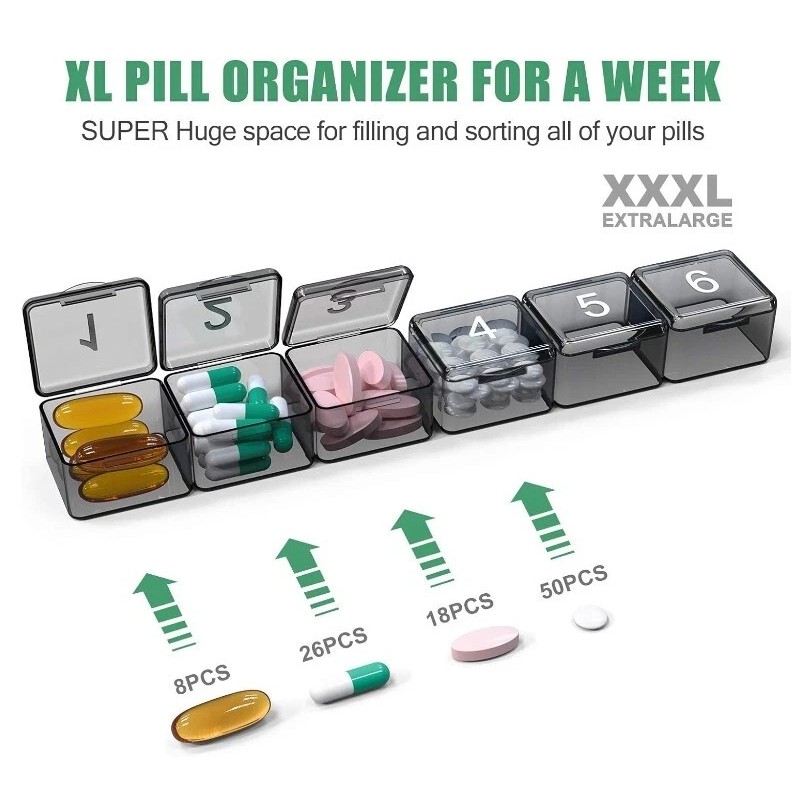 DOHIMGIO Monthly Pill Organizer Once a Day 30 Day Pill