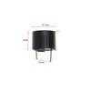 ECSiNG 20pcs Black Electronic Buzzer Alarm 11.7x9mm Speaker Beep Active