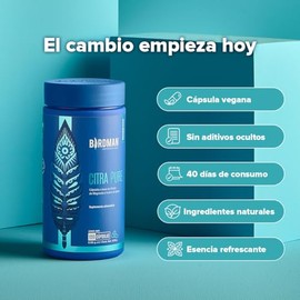 Birdman Citrato de Magnesio 400 mg | Sin Aditivos, Sin Sabor | Cápsula Vegana | Suplemento de Magnesio | 40 Porciones | 120 Cápsulas
