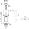 Regiplast 26500 Cable Flush Mechanism Dual-Flow with Filling Valve 0500