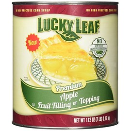 Lucky Leaf Premium Clean Label Apple Fruit Filling or Topping Can, Apple, 112 Ounce
