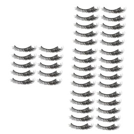 FRCOLOR Curly Faux Lashes Multi Volume False Eyelashes for Natural Makeup Looks for Home Use Professional Salons of Soft Reusable Lashes