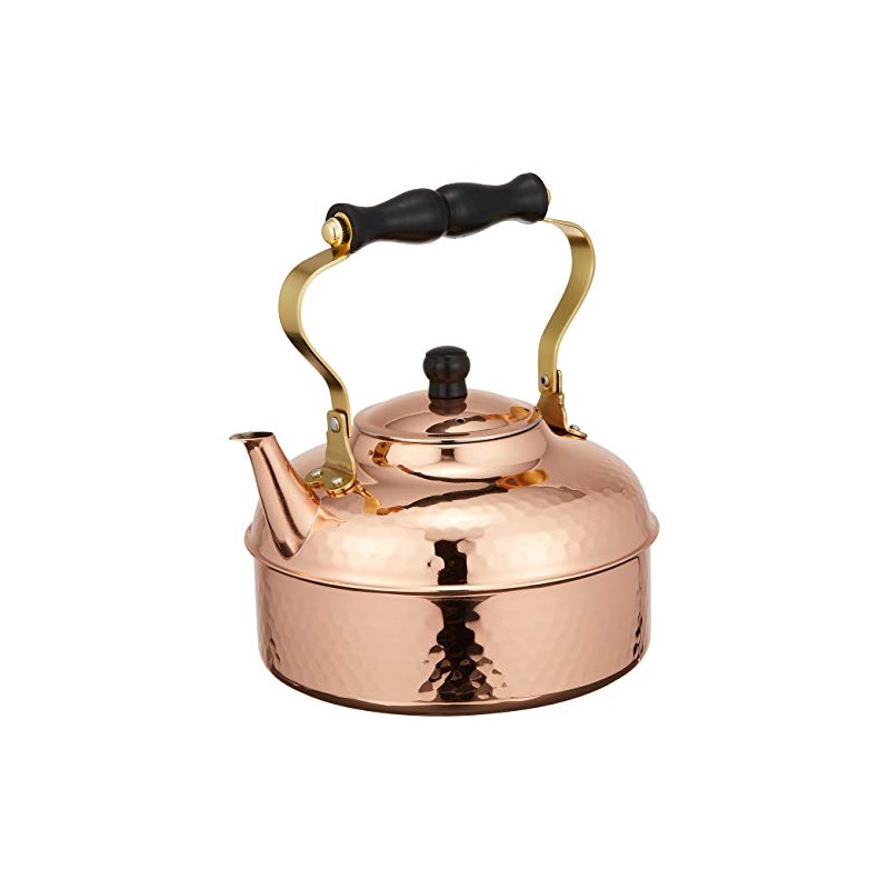 Sinkoukinzoku S-810H Kettle, Bare Copper, 0.6 gal (2.0 L) Hammered