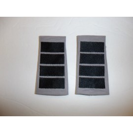 b3036 US Vietnam Air America Pilot Captain Shoulder Tabs Shirt 4 Bars Gray R13E