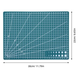 TEHAUX A4 Double Sided Cutting Board Self Healing Mat for DIY Crafts Sewing Engraving Hobbyist
