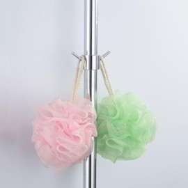 DOITOOL 2Pcs Shower Rod Towel Hook Shower Rod Accessories for Hanging Towels, Bathrobes and Loofahs
