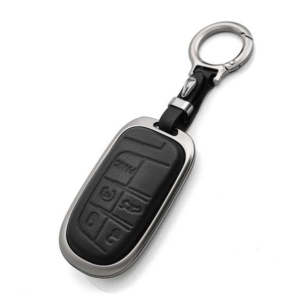 OFFCURVE for Dodge Jeep Key Fob Cover, Car Key Cover