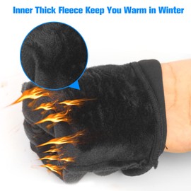 YukiniYa Kids Gloves Winter Boys Girls Gloves Warm Touchscreen Water Repellent Anti-Slip with Reflective Stripe for Children Teen 2-18 Years