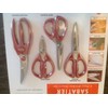 Kitchen Scissors 4 Piece All Purpose Micro-Serrated Stainless Steel Herb