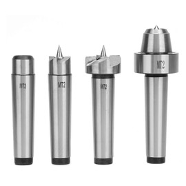 MT2 Live Centre Lathe, 4 Piece Centring Tip Tailstock Rotary Milling Centre for Machine Taper CNC Lathe Tool