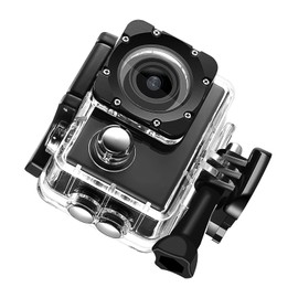 Action Camera, K1080HD 12MP Underwater Waterproof Video Camera Outdoor Bike Diving Sports Action Camera (White)