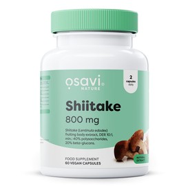 OSAVI Shiitake Mushroom Extract, 800mg, Vegan Capsules, Immune Support, 60 Count, with Beta-Glucans & Polysaccharides, by Olivit