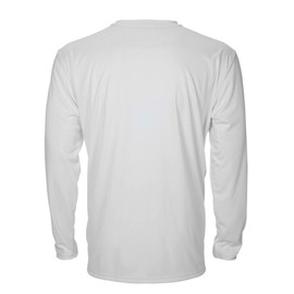 Denali Performance Men’s UPF 50+ ProtectUV Mega Solar Long Sleeve Teaser with Denali Tarpon Logo White