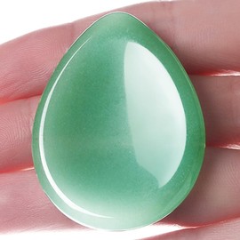XIANNVXI Green Aventurine Crystals Worry Stones Worry Stones Gemstones Healing Stones Crystals Palm Stone Teardrop Shape