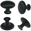 DDHOMIN 12 PCS Round Drawer Knobs Pulls,Cupboard Door Knobs (Black)