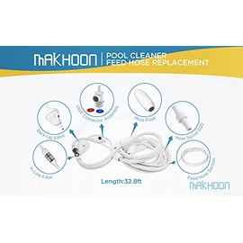 MAKHOON [Upgraded] Makhoon Pool Cleaner Feed Hose Replacement for Zodiac Polaris 280 380 180 3900 Pool Cleaner Feed Hose G5(Not Compatible with polaris 360)