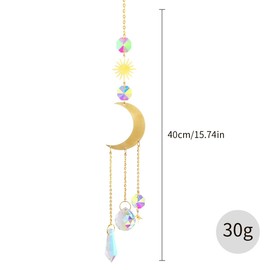 Luckious Brand Chakra Healing Crystal Glass Sun Catchers - Bring Harmony and Color to Your Space with This Beautiful Hanging Rainbow Maker Ornament