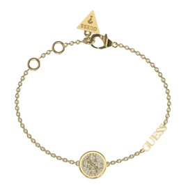 GUESS Dreaming Gold Plated Steel Bracelet - JUBB03125JWYGS Silver No Gemstone, Silver, No Gemstone