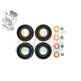 Fuel Injector Seal Washer O-Ring Set For VW Beetle Caddy Golf Plus Golf VI Jetta Passat Polo Touran 03L103070A, 3L103070A - AUTORCE