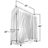Sorbus Cover for Garment Rack - 6 Ft Transparent Clothes
