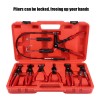 Unbranded 9pcs Steel & Plastic Flexible Hose Clamp Clip Plier