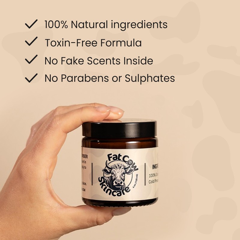 Fat Cow Skincare Anti-Ageing Body Cream, Beef Tallow, Vitamin E