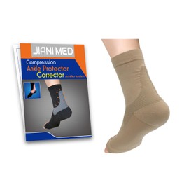JianiMed Ankle Protector - Achilles Tendon, Compression Support, Ankle Strains, Sprains, Protection, Daily Use, Taiwan Excellence S/M
