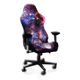 QYZDLM Gaming Chair Covers Slipcovers, 3D Printing Stretchable Elastic Computer Reclining Gaming Chair Seat Cover with Armrest Cover (No Chairs)(E)