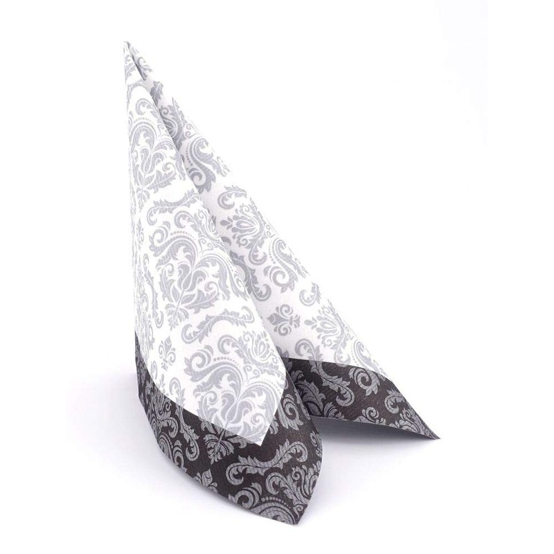 50 Napkins Ornament Fabric-Like 40 x 40 cm - Baroque