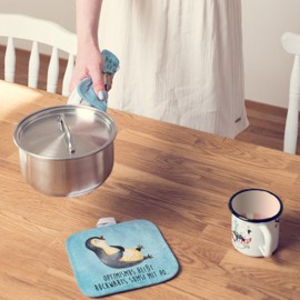 Mr. & Mrs. Panda Set of 2 Pot Holders Penguin Laughter Gift Oven Glove Happy Pot Holder Set Beautiful Pot Holders