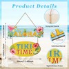 TOARTi Aloha Wood Sign Tropical Hawaiian Tiki Bar Hanging Sign