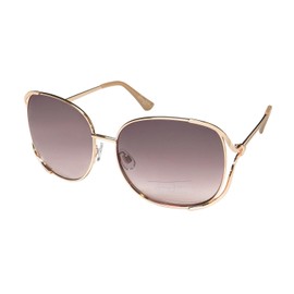 Sean John Sjs4002 Sunglasses Oversized Lenses 100% Uv/Uvb Protection Exclusive [0-0-0, rose gold]