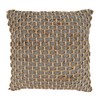 SARO LIFESTYLE Rope Design Pillow Cover, Grey, 18"