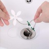 5 Pack Flower Shape Shower Drain Sink Remover Hair Filter