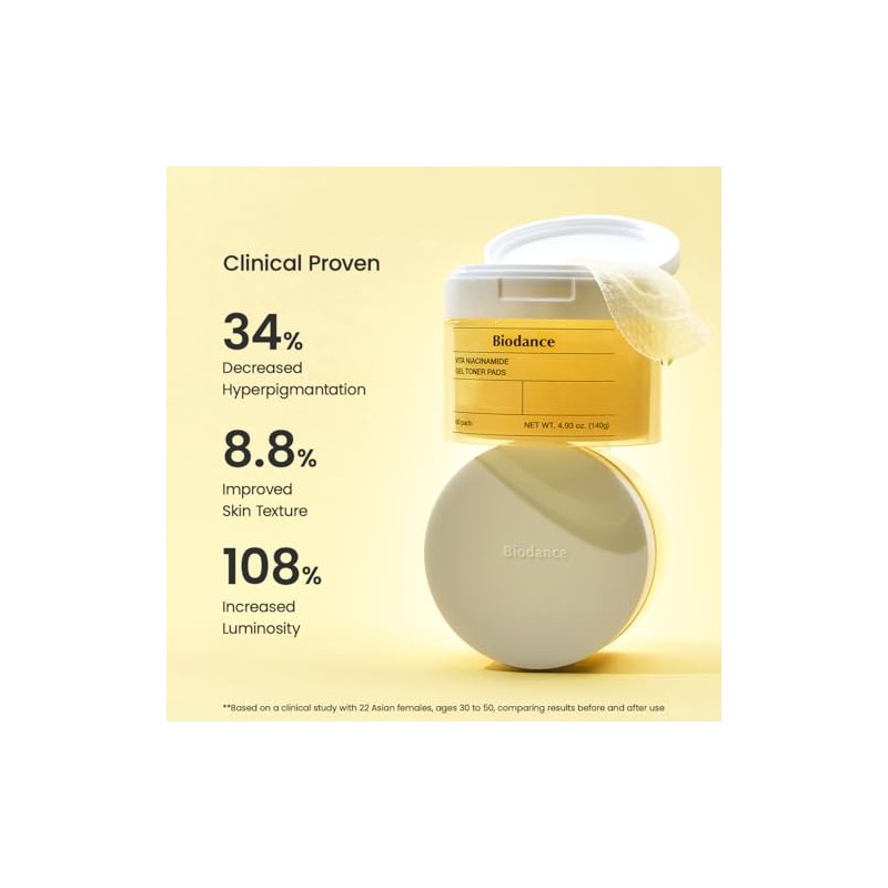 [Biodance] Vita Niacinamide Gel Toner Pads 60Pads
