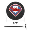 Car Cup Holder Coasters for Philadelphia Phillies Baseball Fans, Silicone