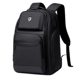Fenree.geer Travel Laptop Backpack for Men, Expandable Water Resistant 15.6 Inch Computer Backpack with USB Port, Mens Hardshell Laptop Bag for Business/Work/College, Black