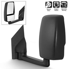 AKKON - For 2003-19 Chevy Express 1500/2500/3500 + GMC Savana 1500/2500/3500 Van Manual Towing Driver Side Only Mirror Assembly