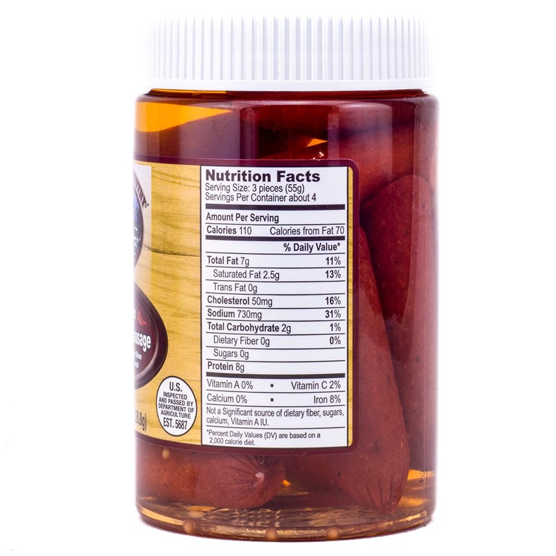 Backroad Country Red Hot Polish Sausage 8oz (Pack of 2)