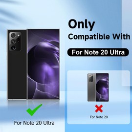 AYCFING 2+2 Pack For Note 20 Ultra Privacy Screen Protector and Camera Lens Protector, 9H Hardness Tempered Glass,3D Full Coverage,Fingerprint Unlock, Easy to install, For Note 20 Ultra 6.9 Inch