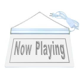 ADV PRO i864-b Now Playing Home Audio Theater Decor Light Sign