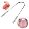 Metal Tongue Scraper Stainless Steel Mouth Health Bad Breath Cleaning