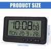 Digital Radio-Controlled Alarm Clock with Thermometer, Alarm Clock Digital with