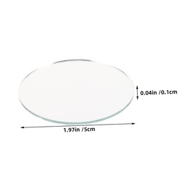 Ipetboom 20pcs Round Glass Mirrors for DIY Crafts Home Decor Creative Projects Versatile Tiles for Makeup Accessories Unique Embellishments