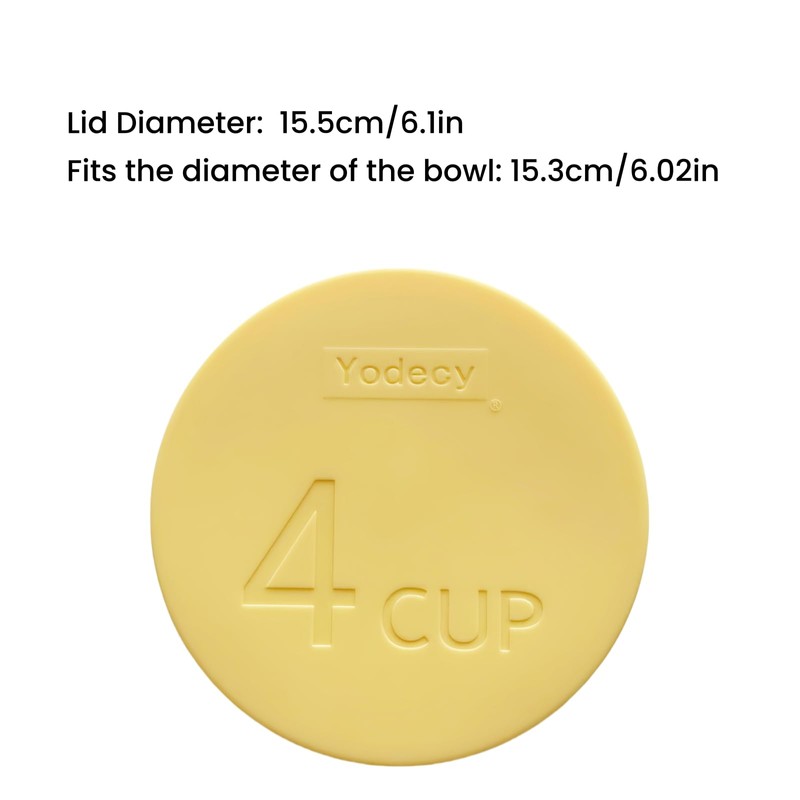 Yodecy Silicone Bowl Lids fit Pyrex Glass Bowls 7201-PC 4
