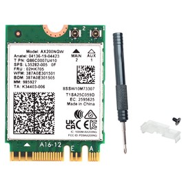 AX200NGW WiFi 6 NGFF M.2 Tarjeta WiFi de doble banda 802.11AX 3000Mbps 2.4Ghz 5Ghz Bluetooth 5.1 Tarjeta inalámbrica