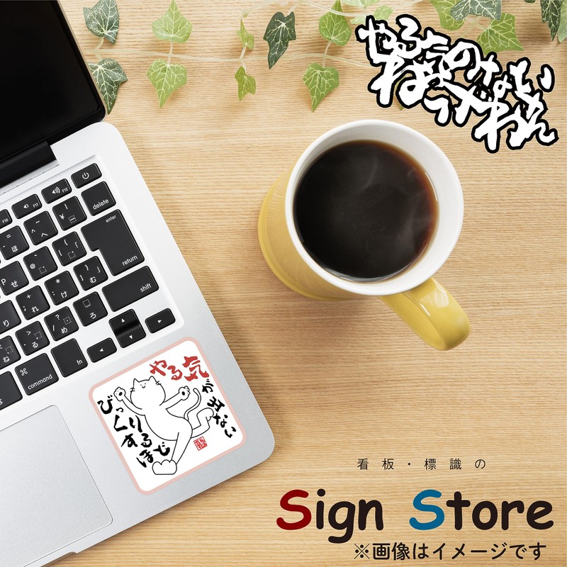 SignStore 4 Pack Funny Stickers Squares 6cm X 6cm Vinyl