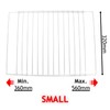 SPARES2GO Fridge Shelf compatible with Dometic Refrigerator Freezer Adjustable White